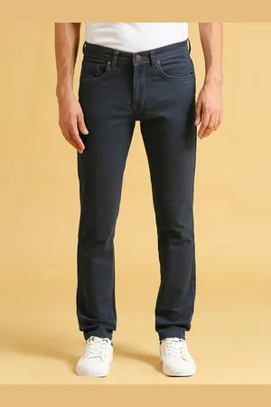 HJ HASASI Men Relaxed Fit High-Rise Clean Look Cotton Jeans