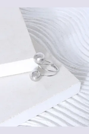Joker & Witch Silver-Plated Pandora Design Adjustable Finger Ring