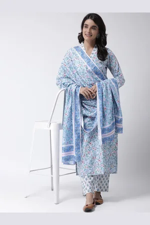 Hangup Women Blue & Pink Printed Dupatta