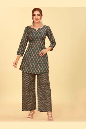 CHANSI Ethnic Motifs Printed Kurta & Trousers