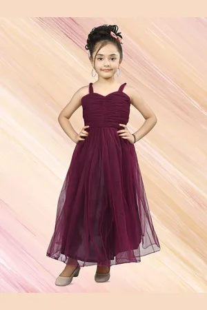 BAESD Girl V-Neck Sleeveless Net Maxi Cotton Dress