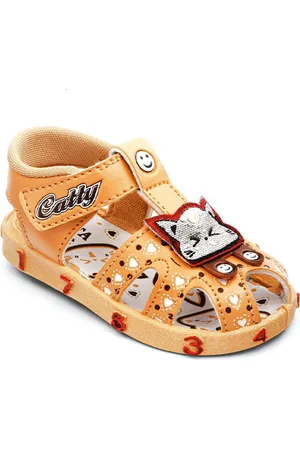 BAESD Kids Glitter Velcro Comfort Sandals