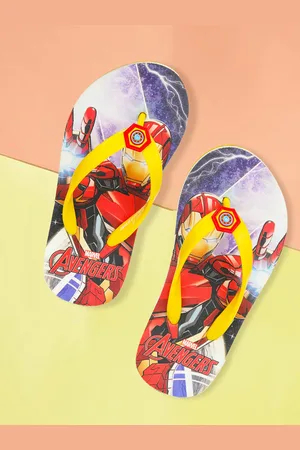toothless Boys Avengers Printed Thong Flip Flops