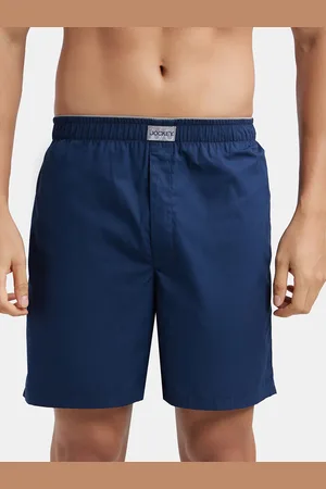 Jockey Combed Mercerized Cotton Woven Fabric Boxer Shorts-MC10
