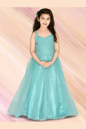 BAESD Girls Shoulder Straps Net Maxi Dress