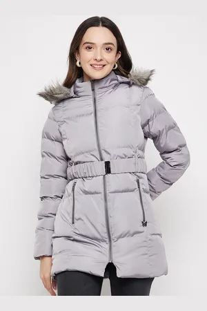 Duke Hooded Longline Parka Jacket With Faux Fur Trim