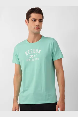 Reebok Slim-Fit Typography Printed T-Shirt