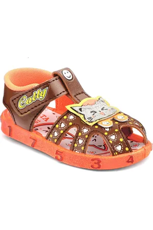 BAESD Kids Glitter Velcro Comfort Sandals