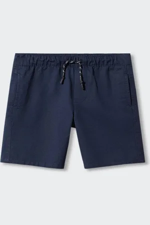 MANGO Boys Mid-Rise Straight Fit Pure Cotton Bermuda Shorts