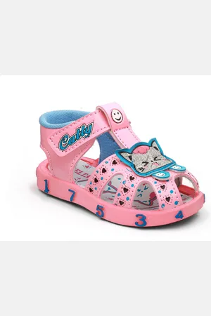 BAESD Kids Glitter Velcro Comfort Sandals