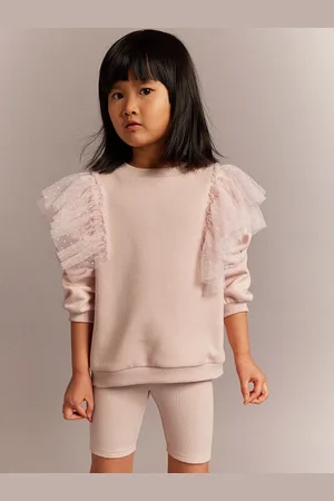 H&M Girld 2-Piece Sweatshirt And Cycling Shorts Set
