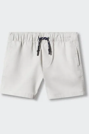 MANGO Boys Mid-Rise Straight Fit Pure Cotton Bermuda Shorts