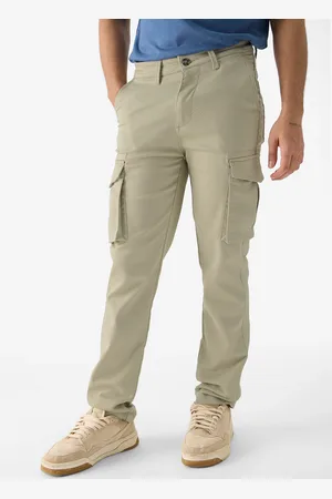 The Souled Store Men Mid-Rise Regular Fit Cargo Trouser