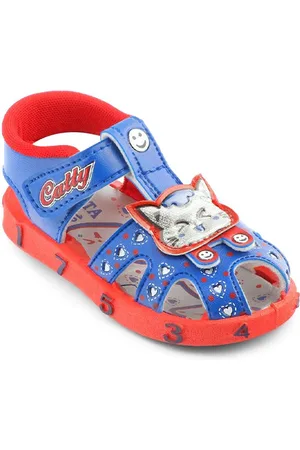 BAESD Kids Glitter Velcro Comfort Sandals