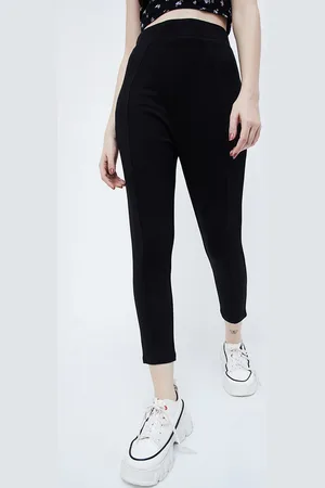 Lifestyle Women Skinny Fit High-Rise Knitted Trousers