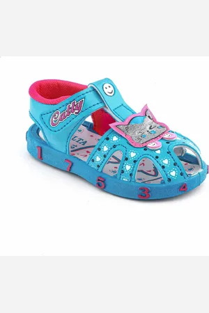 BAESD Kids Glitter Velcro Comfort Sandals