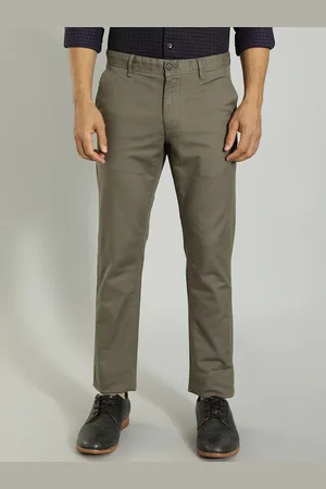 Buy Indian Terrain Men Brooklyn Slim Fit Mid Rise Regular Trousers -  Trousers for Men 16139750 | Myntra