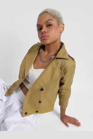 Campus Mustard Yellow Windcheater Cotton Denim Jacket
