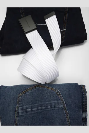 Louis Philippe Men Textured Belt