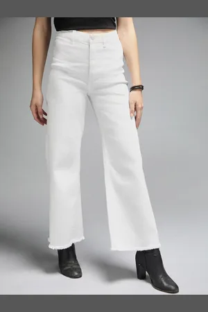 High Star Women Straight Fit High-Rise Clean Look Stretchable Jeans
