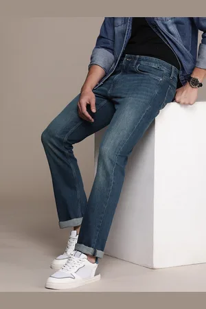 Nautica Men Mid-Rise Straight Fit Light Fade Stretchable Jeans
