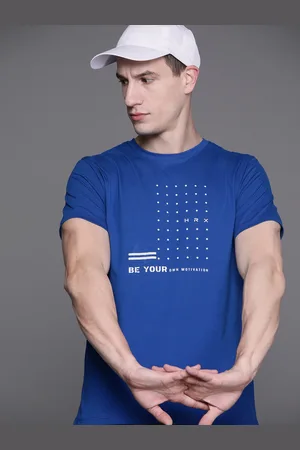 HRX Men Printed Rapid-Dry Training T-shirt