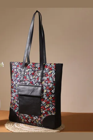 DEEBACO Multicolor Floral Print Tote Bag