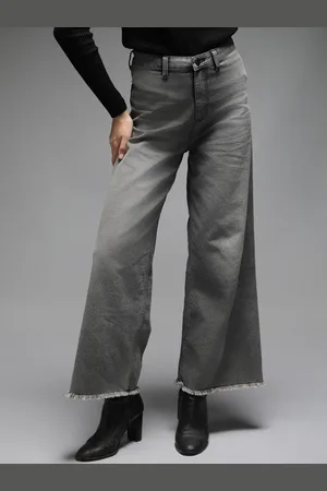 High Star Women Straight Fit High-Rise Clean Look Heavy Fade Stretchable Jeans