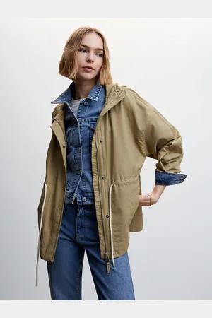 MANGO Women Hooded Tailored Jacket