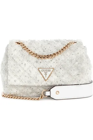 Guess Sequined Structured Sling Bag with Quilted Detail