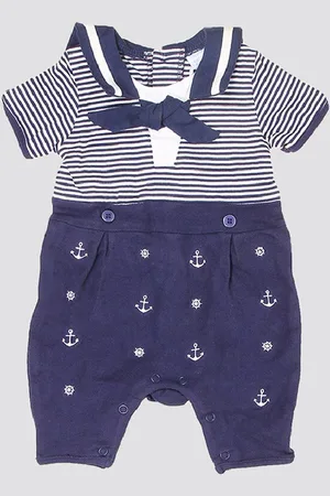Mothercare Infants Striped Cotton Romper