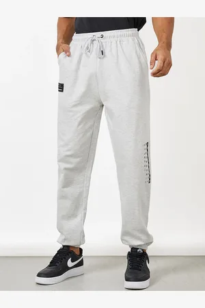 Men Extra Wide-Leg Joggers with Contrast Stripe Detail