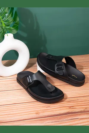 Styli Men Buckled Y Strap Comfort Sandals