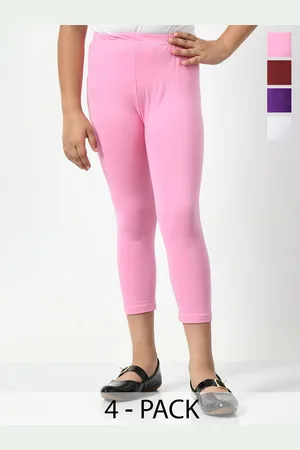 BAESD Girls Pack Of 4 Regular Fit Capris