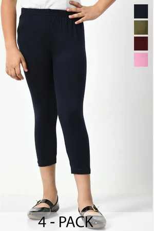 BAESD Girls Pack Of 4 Mid-Rise Capris