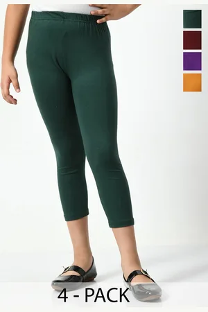 BAESD Girls Pack Of 4 Mid-Rise Capris
