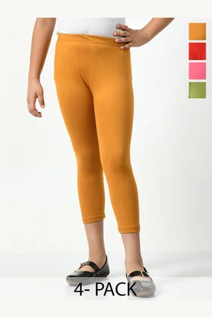BAESD Girls Pack Of 4 Mid-Rise Skinny Fit Capris