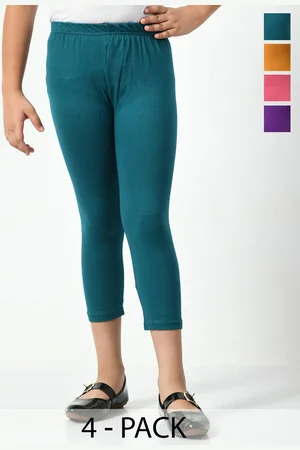BAESD Girls Pack of 4 Skinny Fit Capris