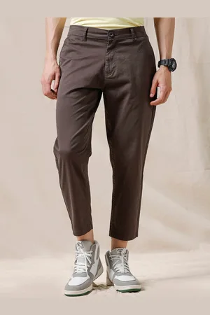 WROGN Men Mid-Rise Tapered Fit Regular Trouser