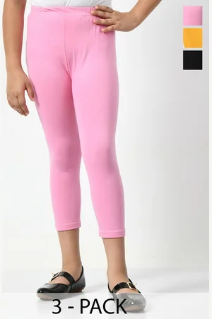 BAESD Girls Pack Of 3 Skinny Fit Mid-Rise Comfortable Capris