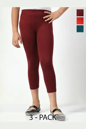 BAESD Girls Pack Of 3 Skinny Fit Capris