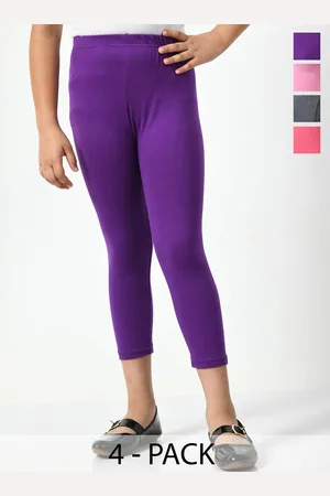 BAESD Girls Pack Of 6 Skinny Fit Cotton Lycra Capris
