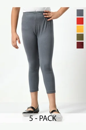 BAESD Girls Pack Of 5 Mid-Rise Skinny Fit Capris