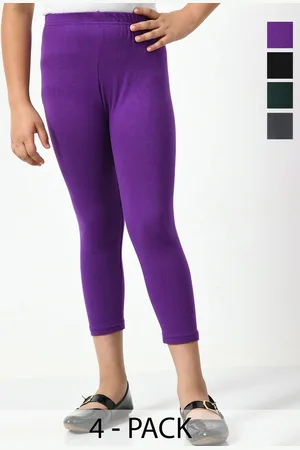 BAESD Girls Pack Of 4 High-Rise Capris