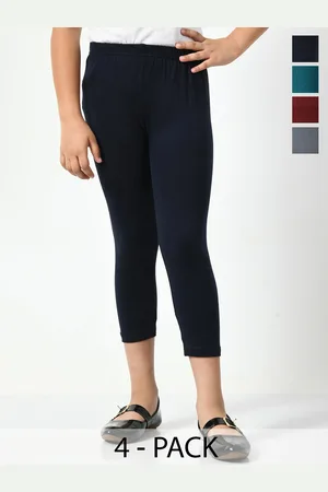 BAESD Girls Pack Of 4 Mid-Rise Regular Fit Capris