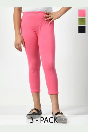 BAESD Girls Pack Of 3 Mid-Rise Regular Fit Capris