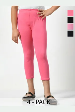 BAESD Girls Pack Of 4 Mid-Rise Capris