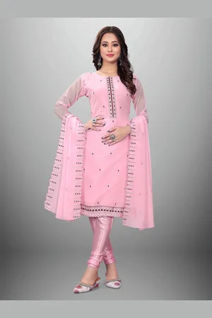 MANVAA Floral Embroidered Unstitched Dress Material