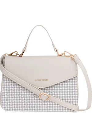 Benetton Conversational Printed PU Shopper Satchel