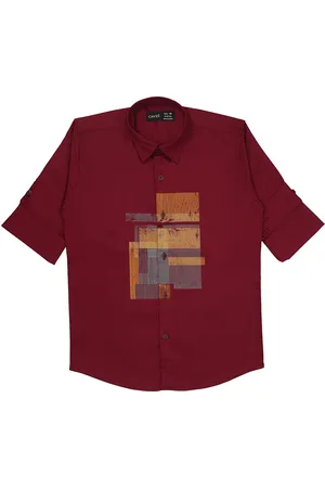 CAVIO Boys Standard Opaque Casual Shirt